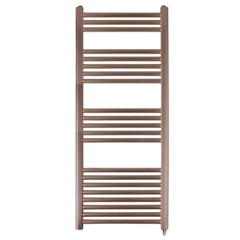 bronze electric heated bathroom towel rail 1200mm x 500mm