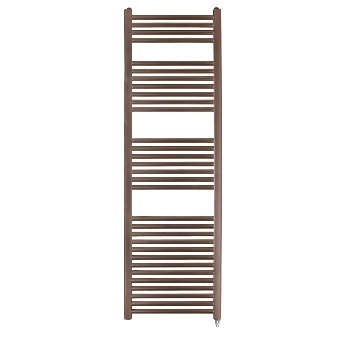 electric towel rail with heating element - bronze