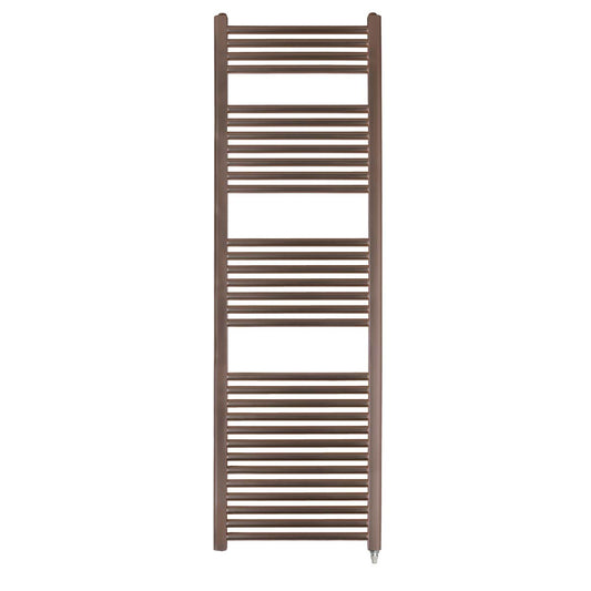 electric towel rail with heating element - bronze