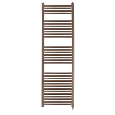 electric towel rail with heating element - bronze