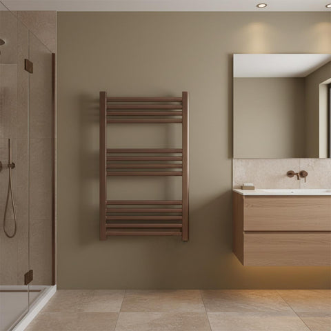 bronze heated towel rail electric 