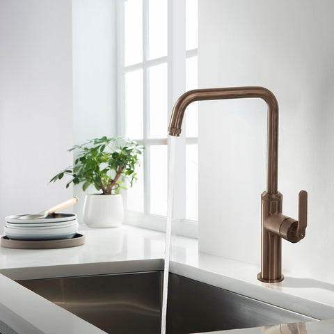 Brushed Bronze Decore Single Lever Sink Mixer Tap