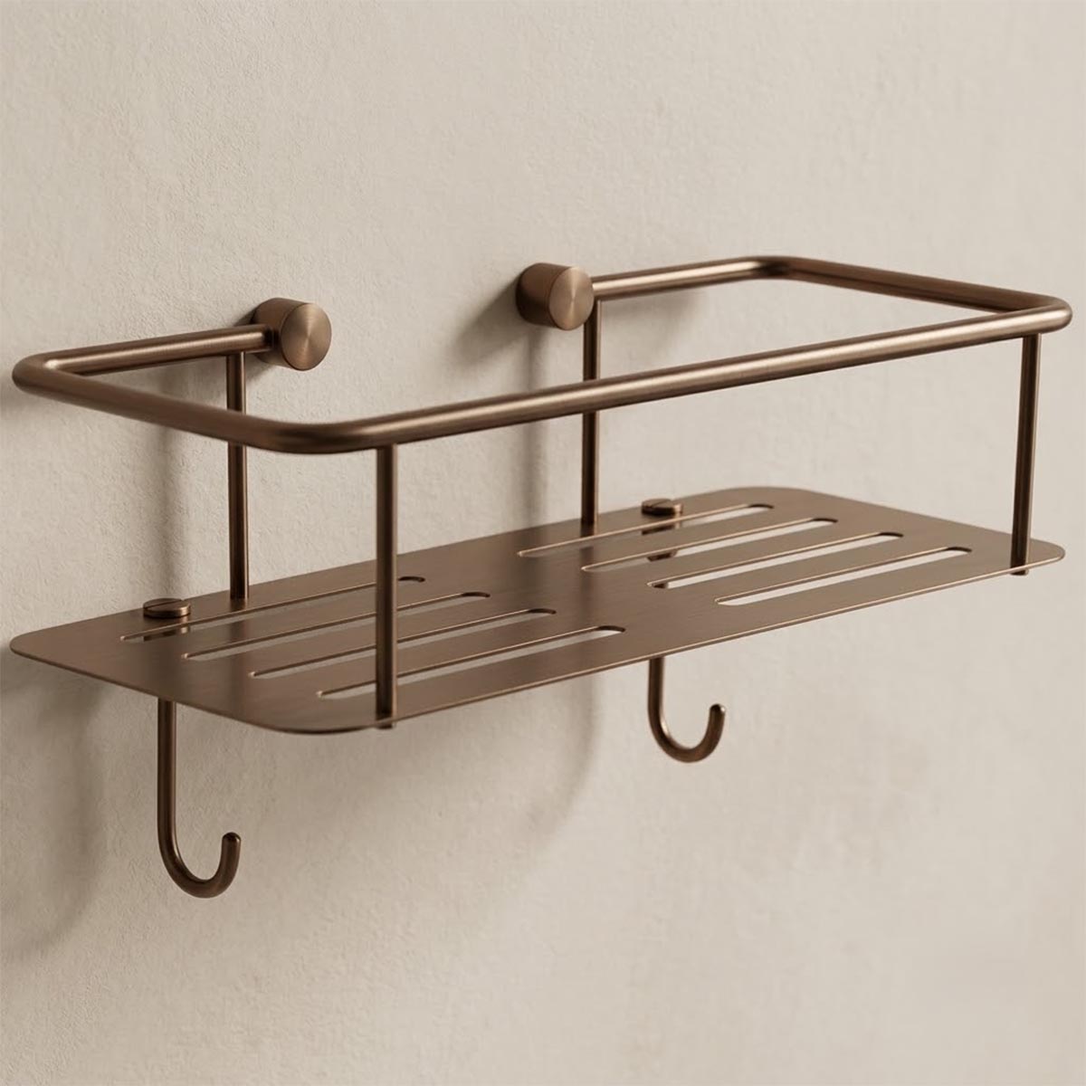 bronze shower caddy hanging
