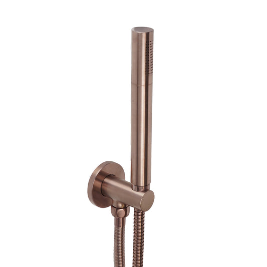 Brushed Bronze Handset Shower Kit, Hose, Water Outlet and Bracket
