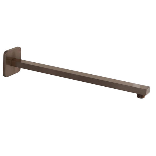 Square Shower Arm - 380mm Brushed Bronze