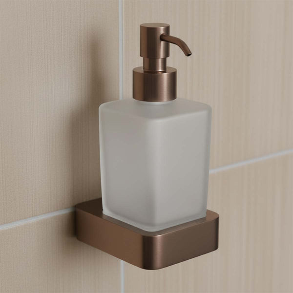 brushed bronze soap dispenser