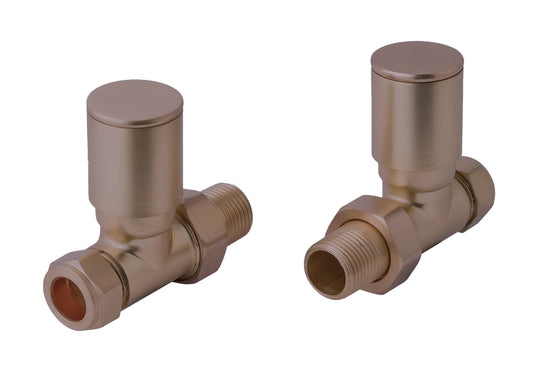straight radiator valves bronze