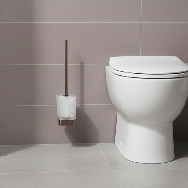 brushed bronze toilet brush