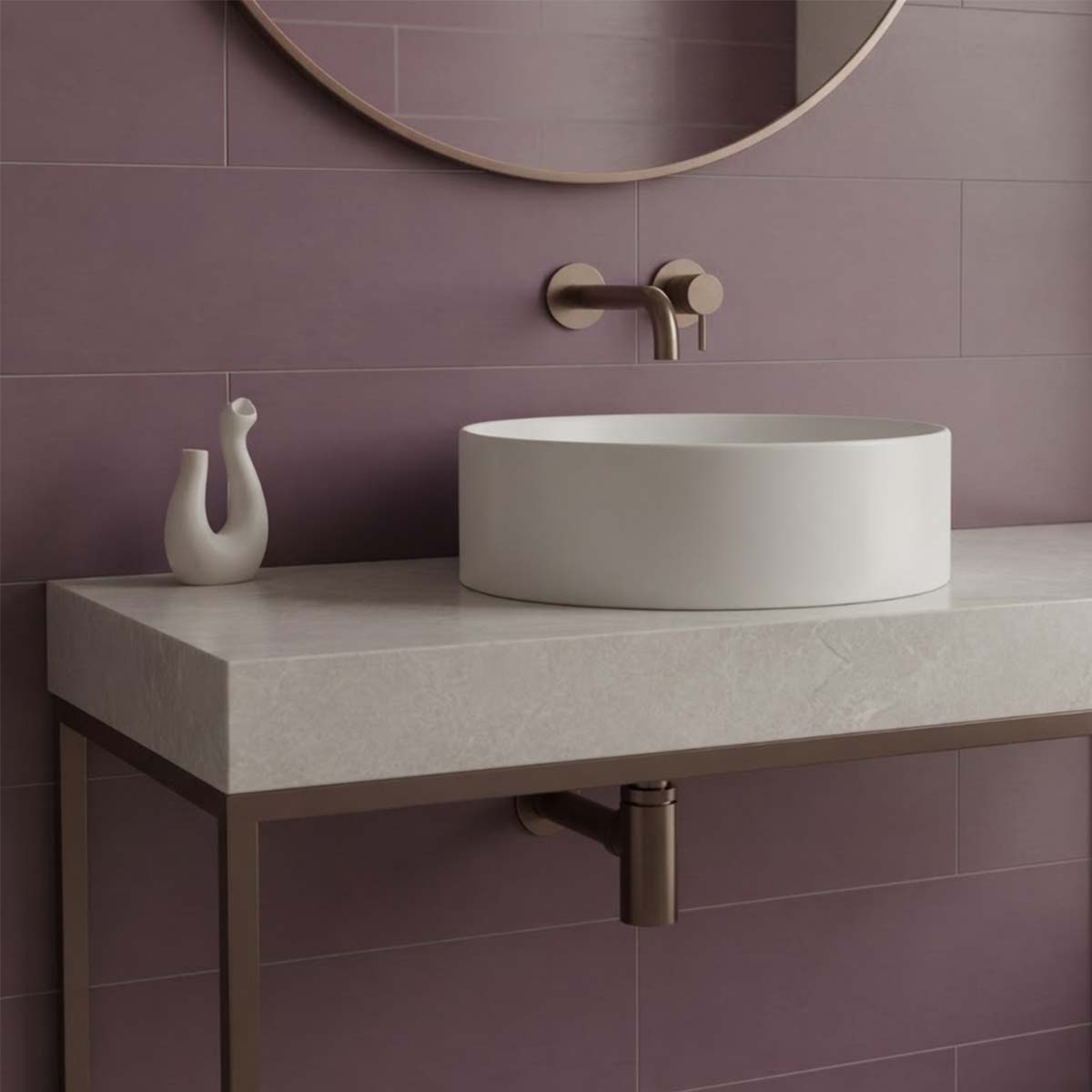 bronze wash hand basin bottle trap