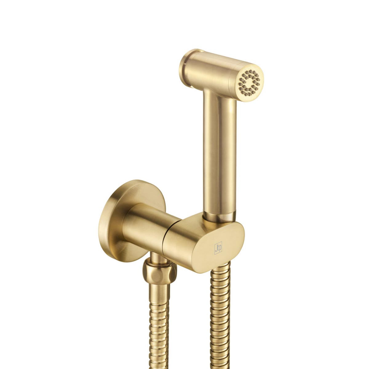 brushed brass cold water shower douche kit