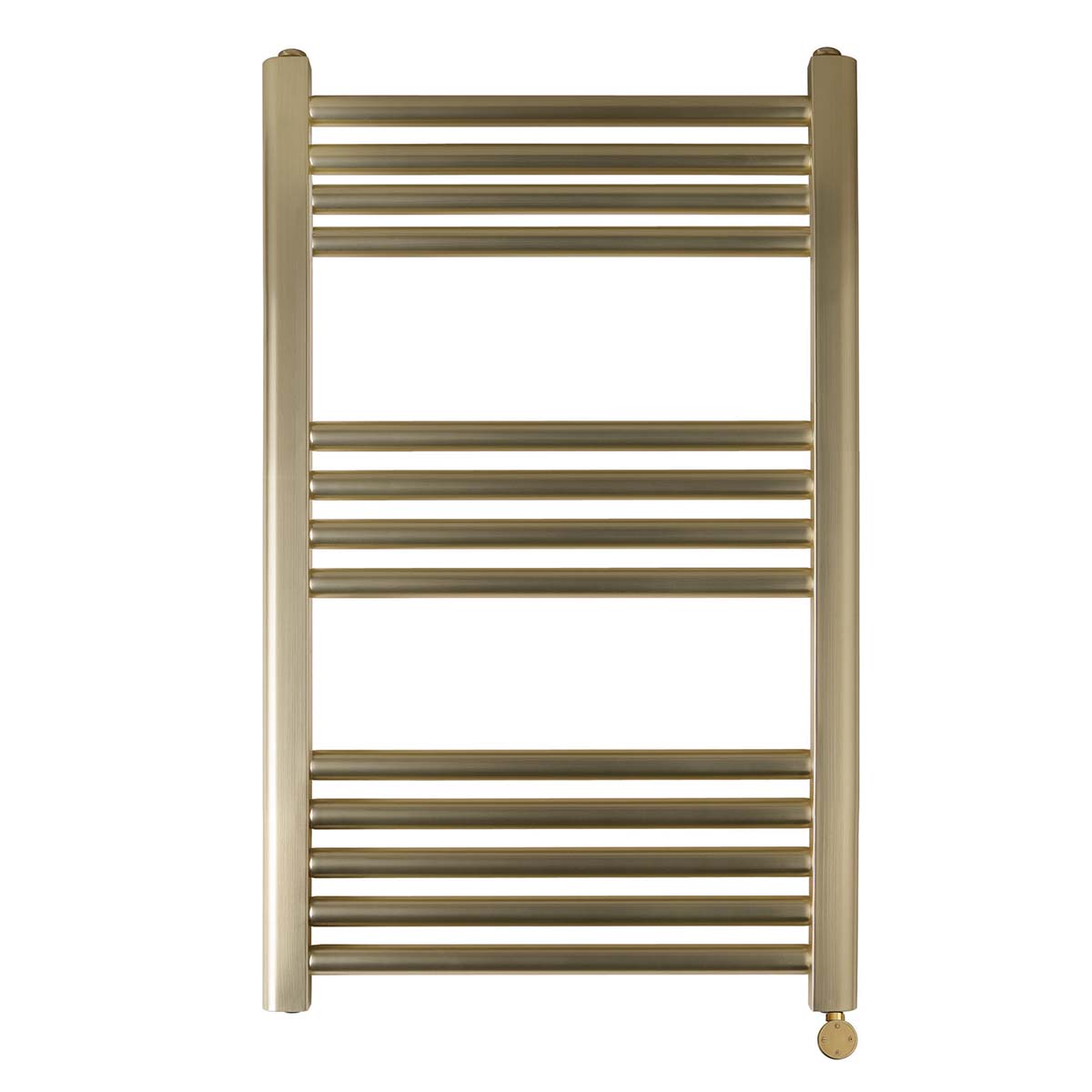 brushed brass electric radiator bathroom  800mm x 500mm