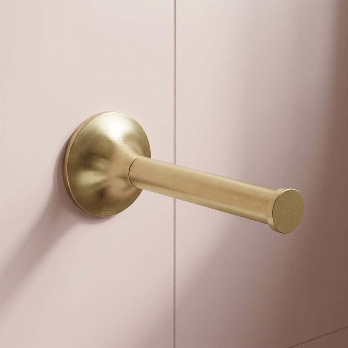brushed brass toilet roll holder spare 