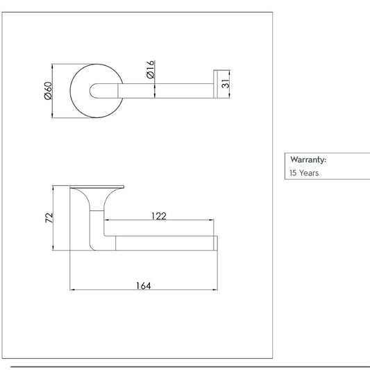 brushed brass toilet roll holder technical details 