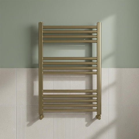 brushed brass towel radiator