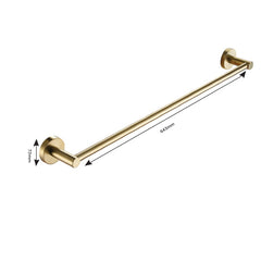 brushed brass towel rail uk