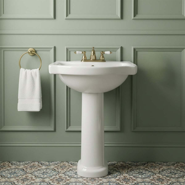 brushed brass towel ring