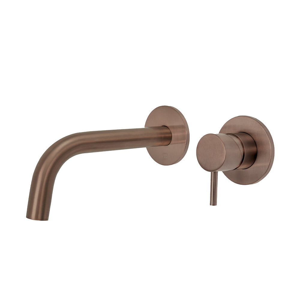 bronze wall mounted tap 2 hole