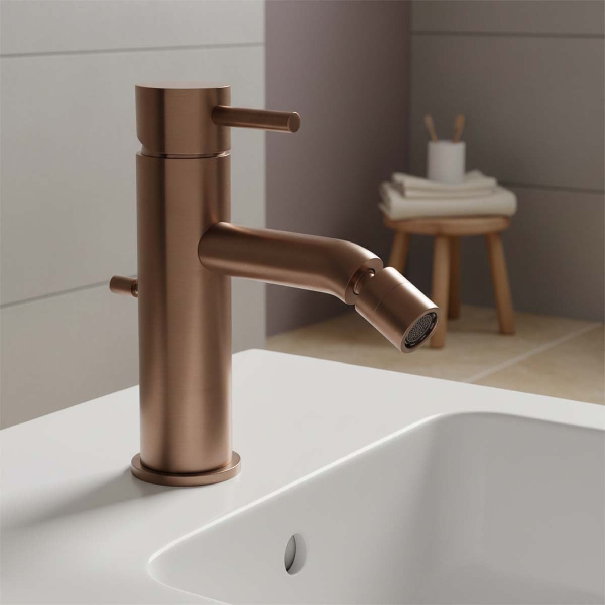 brushed bronze bidet spray