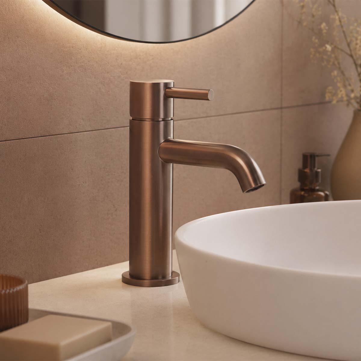 bronze cloakroom basin tap 