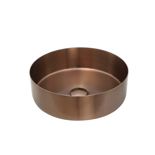 bronze countertop basin