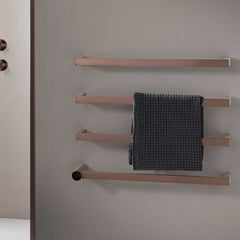 brushed bronze electric towel warmer