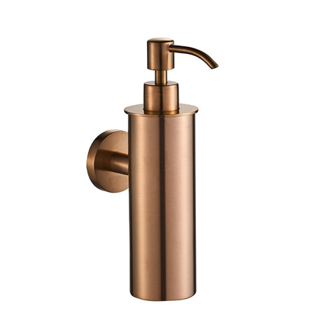 brushed bronze wall mounted soap dispenser