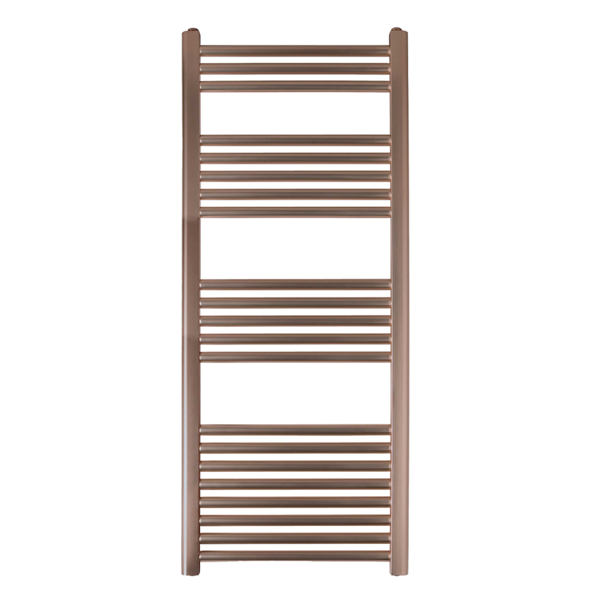 Brushed bronze towel rail radiator