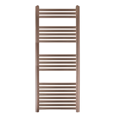 Brushed bronze towel rail radiator