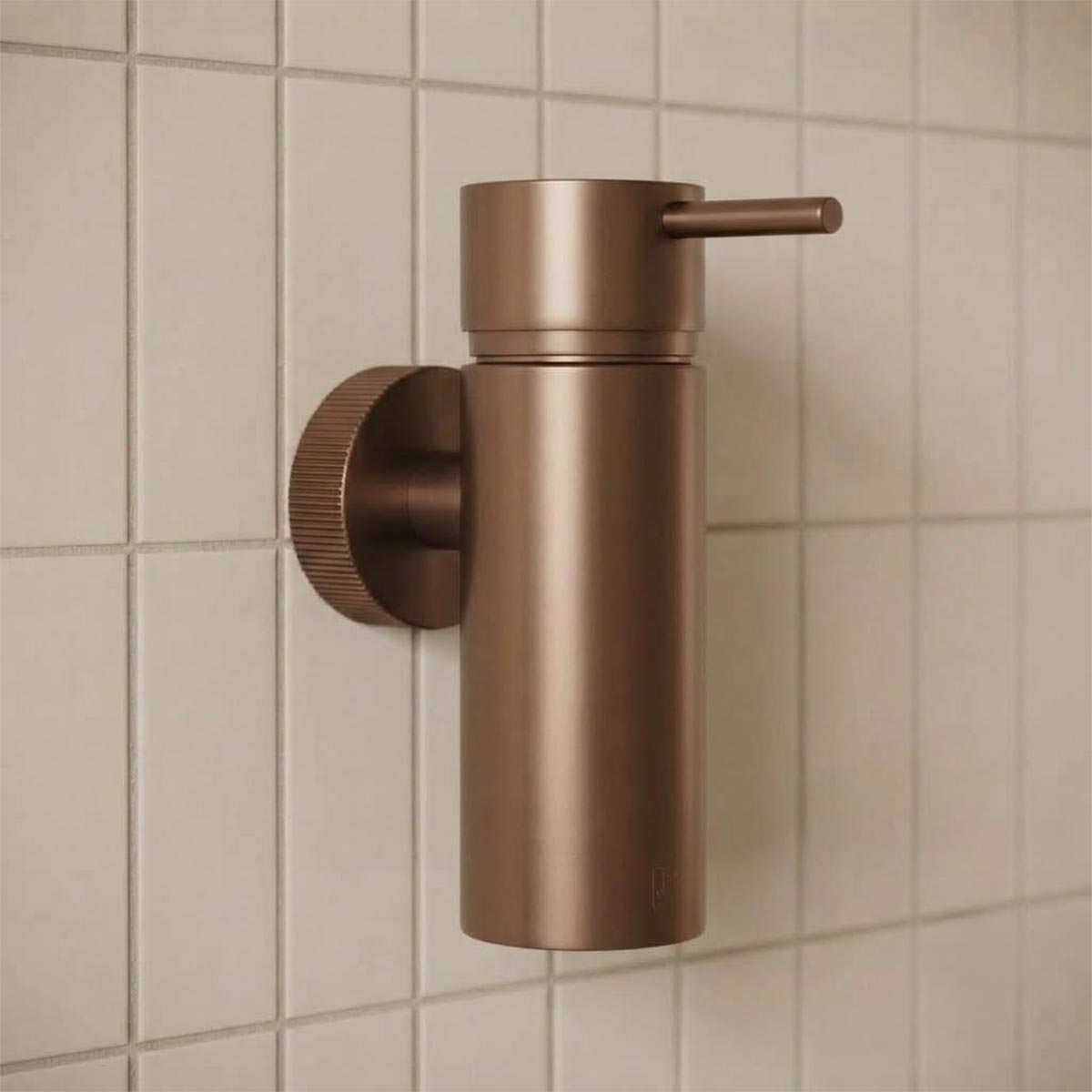brushed bronze wall mounted soap dispenser 150ml