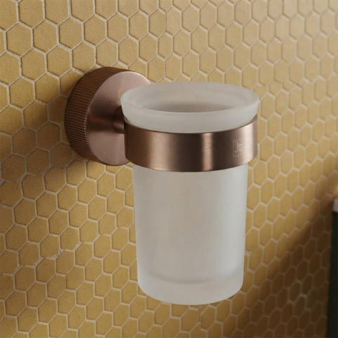brushed bronze wall mounted toothbrush holder 
