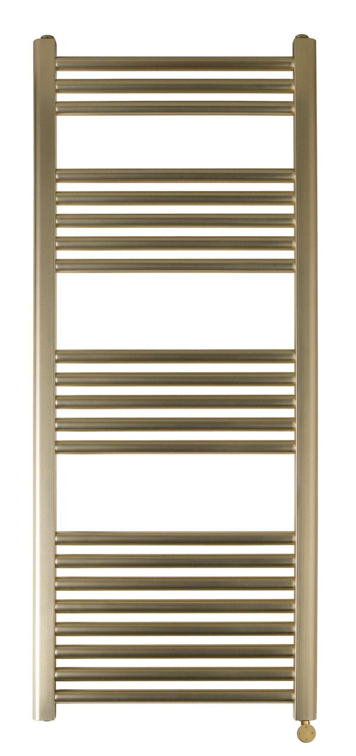 electric towel rail brushed brass