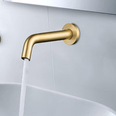 brushed gold infrared touchless sensor tap