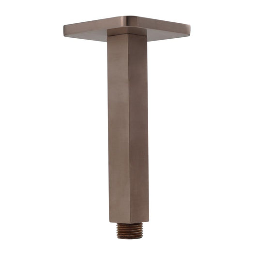 Square Ceiling Shower Arm - 150mm Brushed Bronze