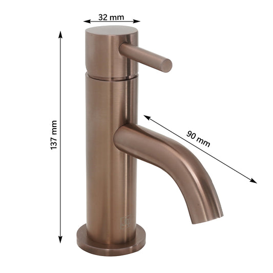 Basin Mixer Tap - Brushed Bronze