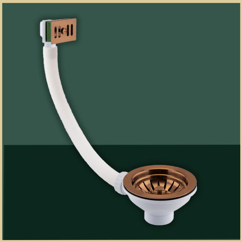 copper kitchen sink waste