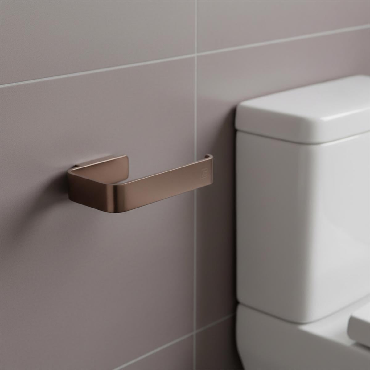 dark bronze toilet roll holder