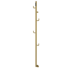 dry electric towel radiator brushed brass