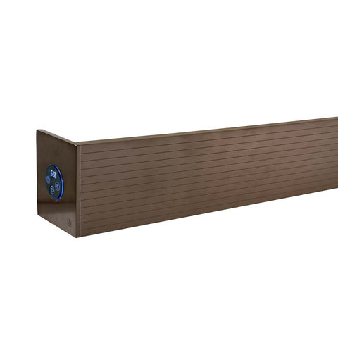 electric Heated Towel Bar 600mm - Brushed Bronze