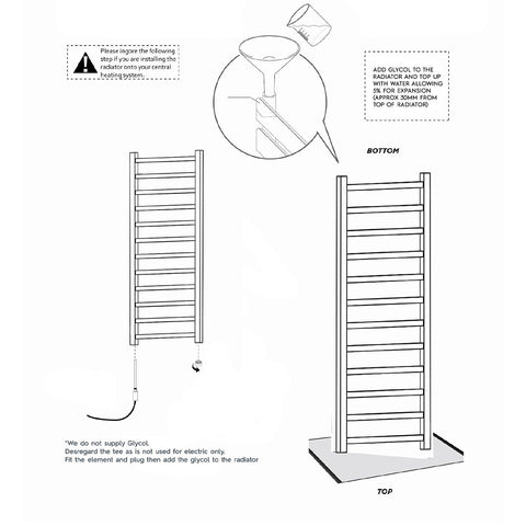 brushed brass towel rail radiator 