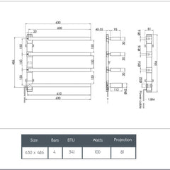 electric towel rail radiator bars gold 