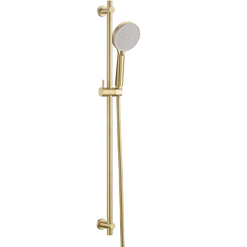 brushed brass shower slider rail