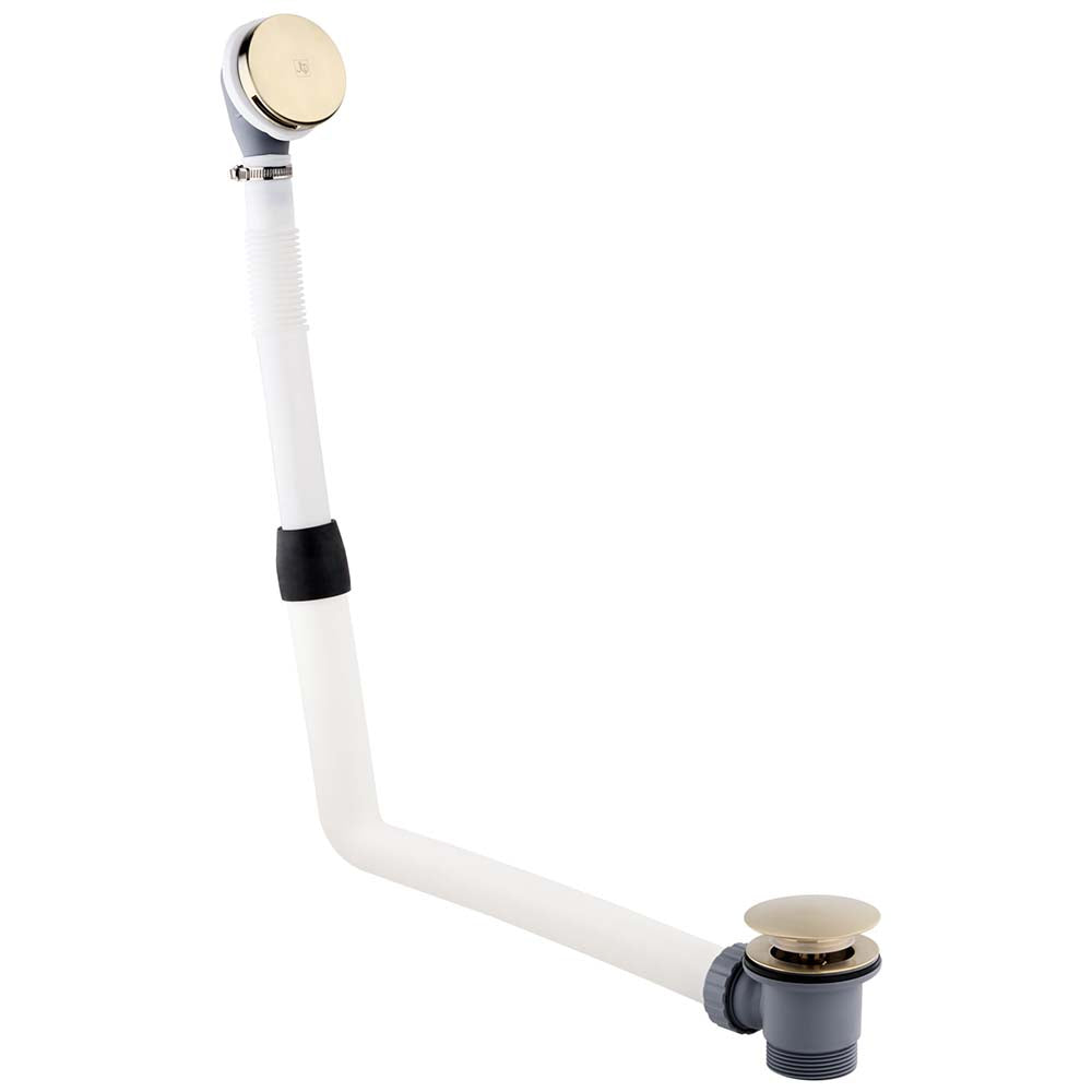 brushed brass bath waste