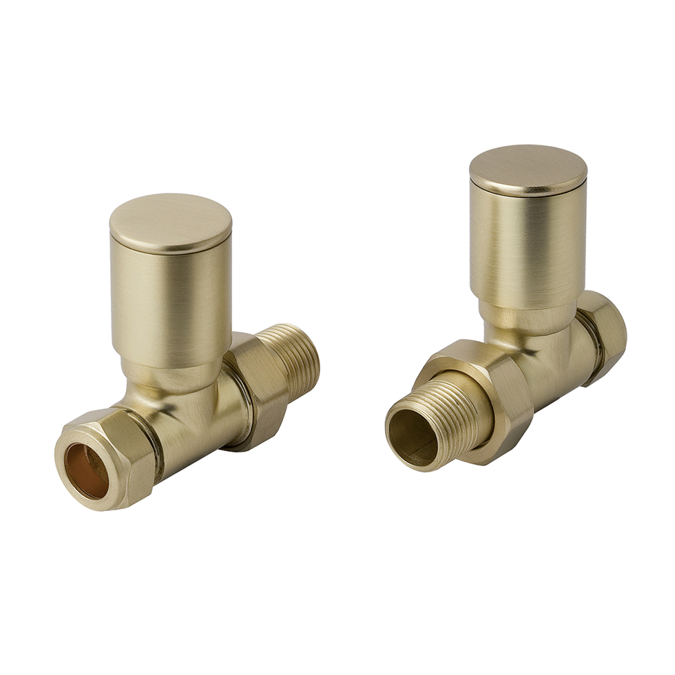 brass straight radiator valves