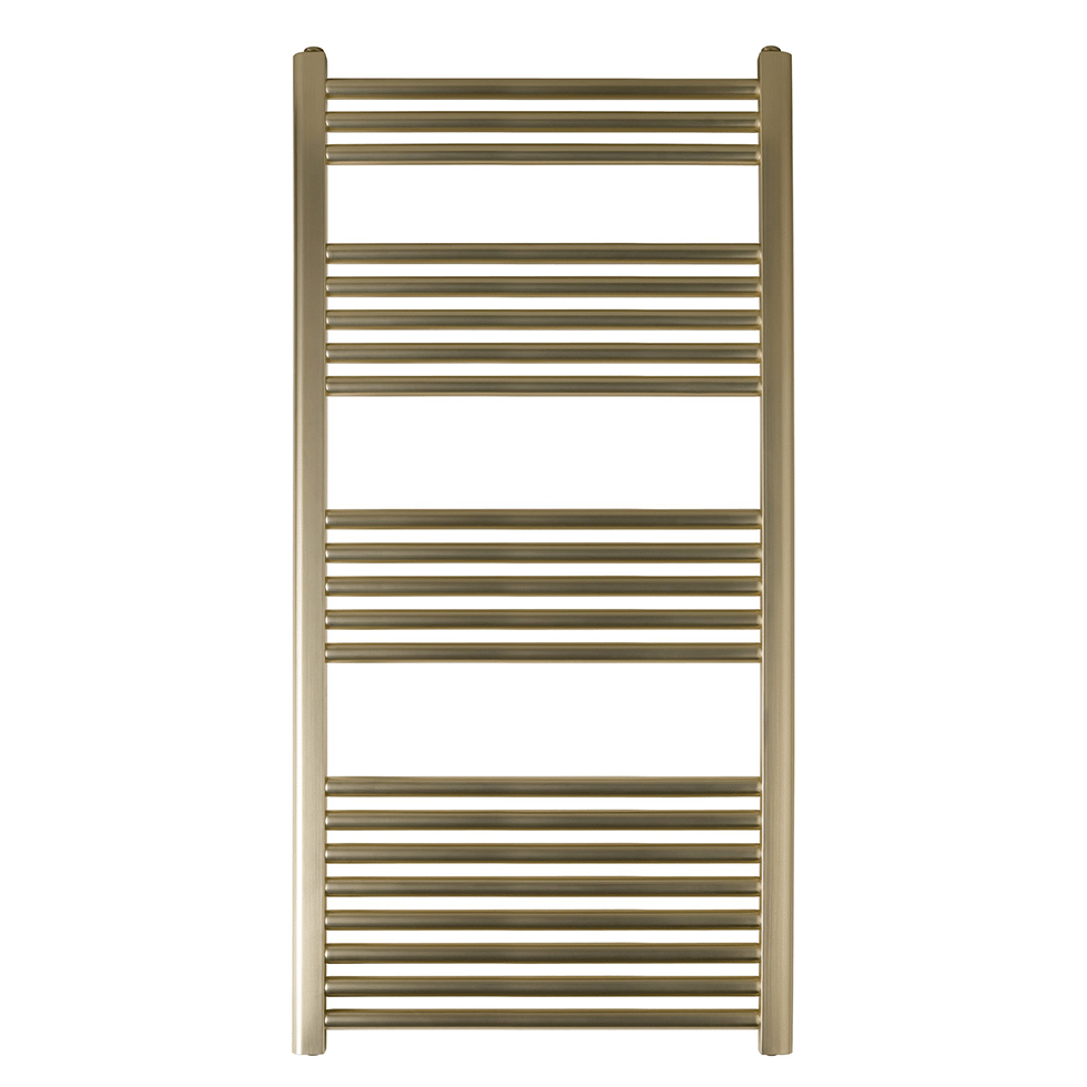 gold radiator bathroom