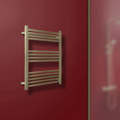 Gold Heated Towel Rail 800mm x 600mm 