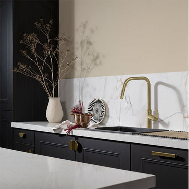 Decore Brushed Brass Kitchen Tap with Pull Out Spray
