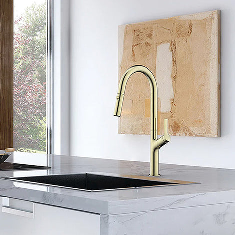 gold taps kitchen taps