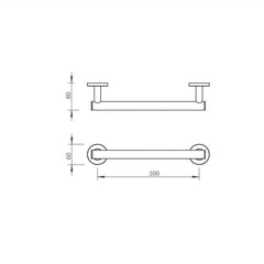 gold grab rails for showers