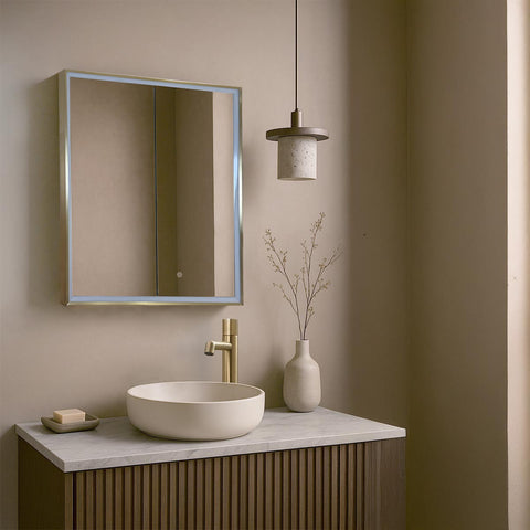 gold mirror bathroom cabinet 