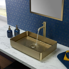 Brushed Brass Countertop Basin 